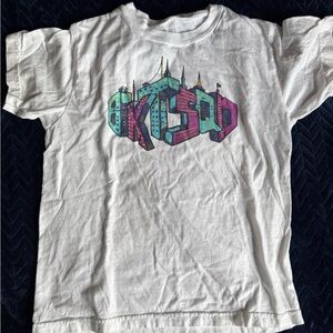 White Graphic bucketsquad Kids Shirt